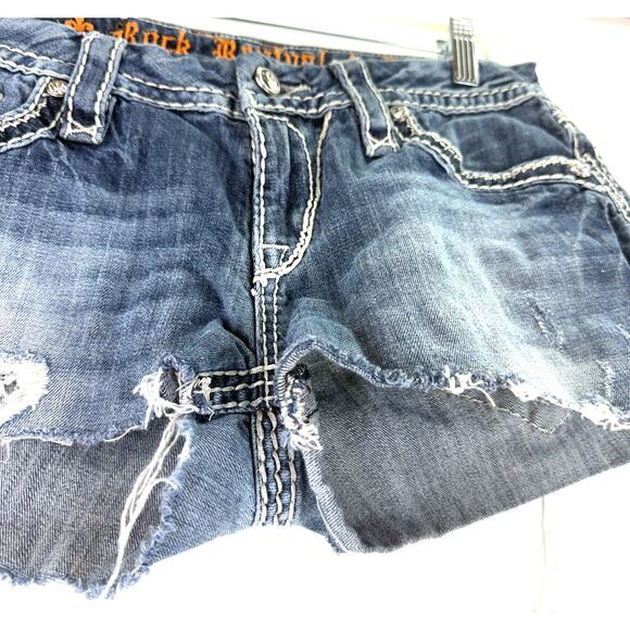 Rock Revival Donna Boot Cutoff Hot Shorts Size 29 - Picture 5 of 6